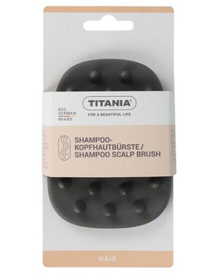 TITANIA peanaha massaažihari šampooniga pesemiseks must